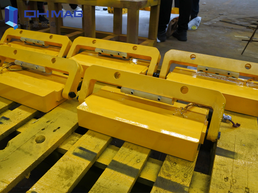 鋼板吊運電永磁鐵出貨記（湖南千豪）