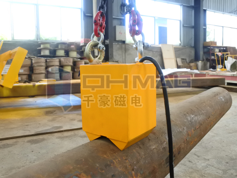 車間實(shí)測(cè)--小小電永磁鐵起吊超重實(shí)心鋼棒
